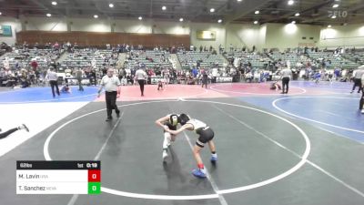 62 lbs Consi Of 4 - Miles Lavin, USA Gold vs Thiago Sanchez, Nevada Elite WC