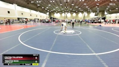 132A Cons. Round 3 - Trenton Rock, Grain Valley vs Colton Tollefson, Fennimore