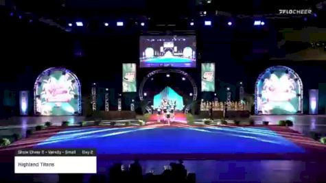 Highland Titans [2020 Show Cheer 2 - Varsity - Small Day 2] 2020 Pop Warner National Cheer & Dance Championship