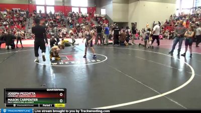 103 lbs Quarterfinal - Joseph Pezzatta, Lionheart Wrestling Club vs Mason Carpenter, Pace Wrestling Alliance