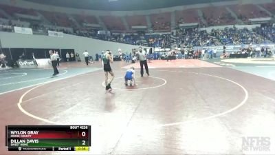 4A-106 lbs Cons. Round 2 - Dillan Davis, Sweet Home vs Wylon Gray, Crook County