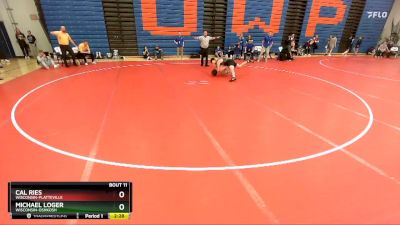 184 lbs Champ. Round 1 - Michael Loger, Wisconsin-Oshkosh vs Cal Ries, Wisconsin-Platteville