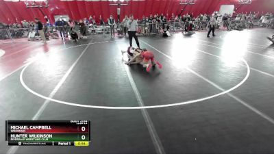 106 lbs Cons. Round 2 - Michael Campbell, Wisconsin vs Hunter Wilkinson, Riverdale Wrestling Club