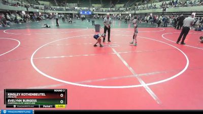 51-56 lbs Round 2 - Kinsley Kothenbeutel, Mn Elite vs Evelynn Burgess, Chippewa Elite Wrestling