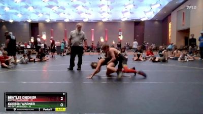 101 lbs Finals (8 Team) - Bentlee Diediker, East Kansas Eagles vs Korben Warner, MO Outlaws Gold