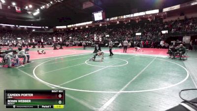 60 lbs Quarterfinal - Camden Porter, LBSA vs Ronin Webber, BEAST1