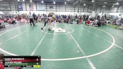 138 lbs Placement (4 Team) - Kaden Rosenbrock, D1 ELITE vs Jackson Walker, NORTH CAROLINA WRESTLING FACTORY - BLUE