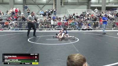 95 lbs Semifinal - Dalton Paul, Maize vs Grant Taylor, SlyFox Wrestling Academy