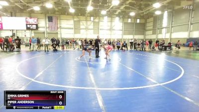 108 lbs Champ. Round 1 - Emma Grimes, PA vs Piper Anderson, CA