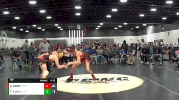 139 lbs Placement Matches (8 Team) - Gabriel Logan, M2 Blue (NJ) vs Zach Aquila, Junior Terps Xtreme (MY)