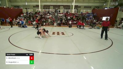 120 lbs Semifinal - Colin Abraham, Providence Day School vs Heath Augustyn, Woodward Academy