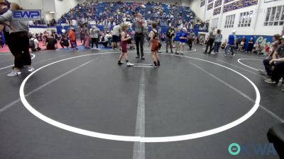 55 lbs Consi Of 4 - Hudson Woods, Cushing vs Cole Bennett, Ada Youth Wrestling