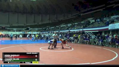 106 lbs Champ - Round 1 (16 Team) - Conner Miller, Strasburg vs Aiden Sheesley, Gloucester