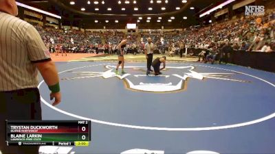 6A-190 lbs Champ. Round 1 - Trystan Duckworth, Olathe Northwest vs Blaine Larkin, Lawrence-Free State