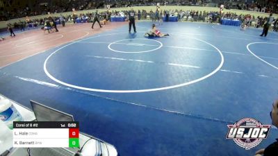 83 lbs Consi Of 8 #2 - Levi Hale, Comanche vs Kamden Barnett, Bristow Youth Wrestling