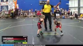38 lbs Semis & 1st Wrestleback (8 Team) - Zane Enriquez, Backyard Brawlers vs Kaden Vanover, Untouchables Purple
