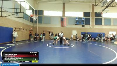 190lbs Cons. Round 4 - Genesis Rodrigues, Mount Vernon (Girls) vs Jorgia McKim, Hermiston (Girls)