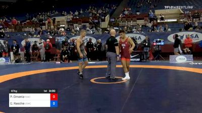 67 kg Prelims - Peyton Omania, New York Athletic Club vs Colton Rasche, Marines