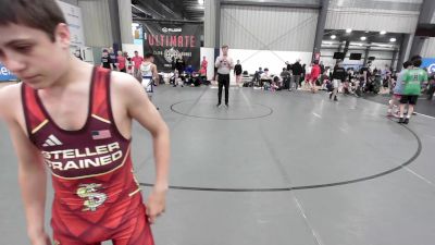 43 kg Quarterfinal - Colt Backenstoss, Steller Trained Bane vs Cruz Little, Integrity Wrestling Club