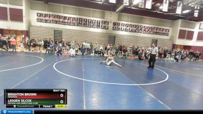 66 lbs Semifinal - Brighton Brown, Wasatch vs Ledgen Silcox, Payson Lion Wrestling Club