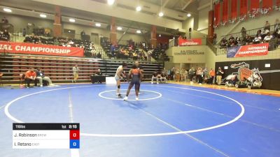 116 lbs Consi Of 16 #2 - Jamesa Robinson, Brewton Parker (Ga.) vs Irma Retano, Eastern Oregon