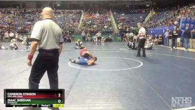 4A 120 lbs Semifinal - Cameron Stinson, Mallard Creek vs Isaac Sheehan, Ragsdale