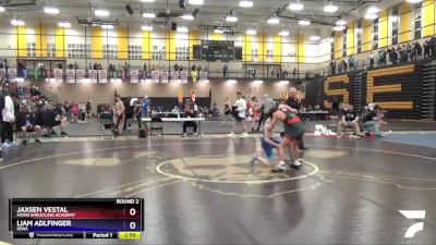 100 lbs Round 2 - Jaxsen Vestal, Moen Wrestling Academy vs Liam Adlfinger, Iowa