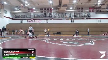 165 lbs Cons. Semi - Ryker Permann, Averett vs Quiton Johnson, Roanoke College