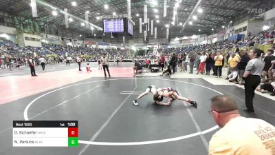 95 lbs Quarterfinal - Owen Schaefer, Windsor Middle School vs Nathaniel Perkins, Black Fox Wrestling Academy