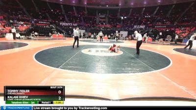 3A 113 lbs Cons. Round 1 - Kalani Khiev, Carol Stream (Glenbard North) vs Tommy Fidler, Chicago (Marist)