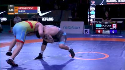 125 kg Amarveer DHESI, CAN vs Yusup BATIRMURZAEV, KAZ