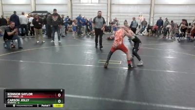 80 lbs Round 3 (6 Team) - Konnor Saylor, Ohio Heros vs Carson Jolly, BadBass