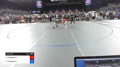 126 lbs Rnd Of 16 - Clinton Shepherd, Indiana vs Valentine Popadiuc, New Mexico