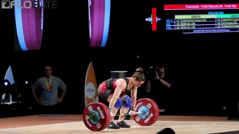 Maude Charron (CAN) Jerks 122kg At 2017 IWF Worlds