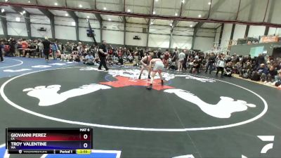 132 lbs Champ. Round 2 - Giovanni Perez, CA vs Troy Valentine, WA