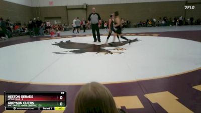 93 lbs Semis (4 Team) - Heston Gerads, Little Falls vs Greyson Curtis, UNC (United North Central)