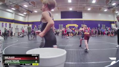 95 lbs Round 2 - Jaxson Taylor, Pelion Youth Wrestling vs Sam Slack, Eastside Youth Wrestling