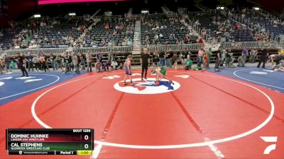 86 lbs Champ. Round 2 - Dominic Huhnke, Lander USA Wrestling vs Cal Stephens, Glenrock Wrestling Club