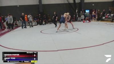 144 lbs Quarterfinal - Bohdan Porter, AK vs Brody Foss, OR