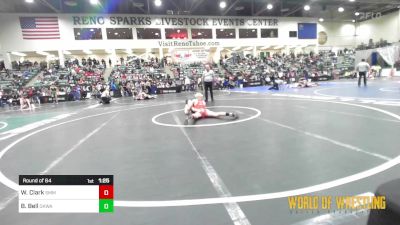 135 lbs Round Of 64 - Wesley Clark, South Medford Mat Club vs Brendan Bell, OKWA