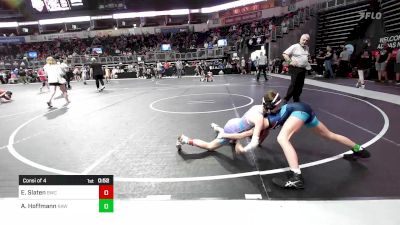 79.6-87.4 lbs Consi Of 4 - Elise Slaten, Bulls vs Ainsley Hoffmann, RHYNO ACADEMY Of WRESTLING