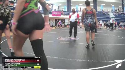 172 lbs Round 1 - Jackson Marchman, Rampage Wrestling vs Hannah Crowe, Mat Monstars