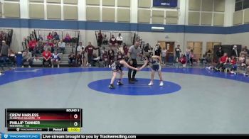 78 lbs Round 3 (4 Team) - Crew Harless, Plainfield Quakers vs Phillip Tanner, Mishawaka