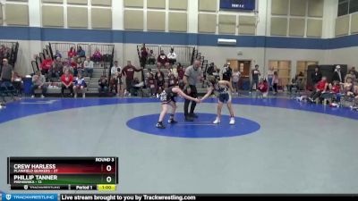 78 lbs Round 3 (4 Team) - Crew Harless, Plainfield Quakers vs Phillip Tanner, Mishawaka