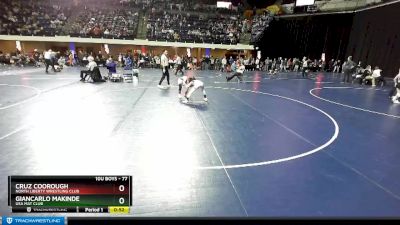 77 lbs Cons. Round 3 - Giancarlo Makinde, USA Mat Club vs Cruz Coorough, North Liberty Wrestling Club