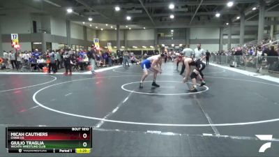 175 lbs Champ. Round 1 - Giulio Traglia, Wichita Wrestling Club vs Micah Cauthers, Chase Co.