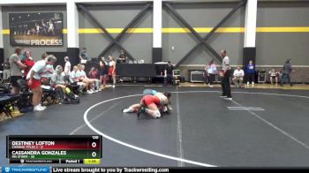 130 lbs Round 2 (6 Team) - Destiney Lofton, Chasing Titles 2 vs Cassandra Gonzales, MN Storm