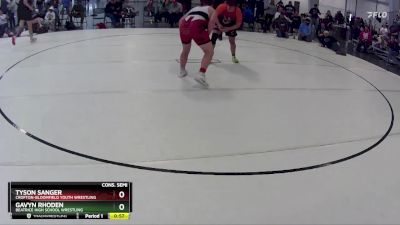 218 lbs Cons. Semi - Gavyn Rhoden, Beatrice High School Wrestling vs Tyson Sanger, Crofton-Bloomfield Youth Wrestling