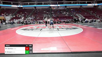 160 lbs Round Of 16 - Will Domico, Clearfield vs Rudy Brown, Burgettstown