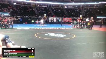 165-4A Quarterfinal - Gabe Zimmerer, Evergreen vs Hayden Roof, Roosevelt